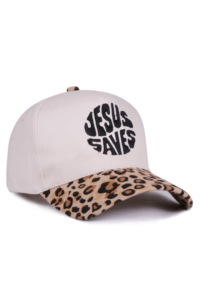 ,.._ Jesus Saves Two Tone Canvas Hat