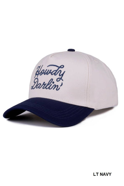`.Two Tone Canvas Baseball Cap