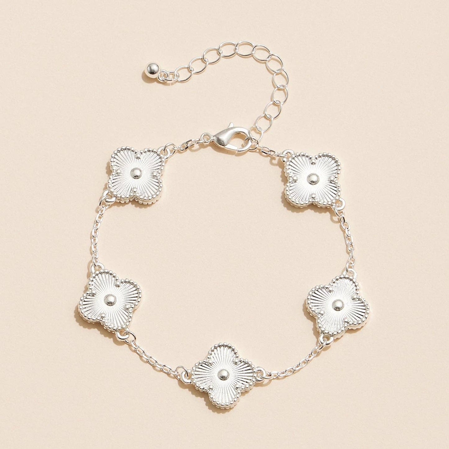 Multicolor Shell Charm Bracelet with Gold Accents
