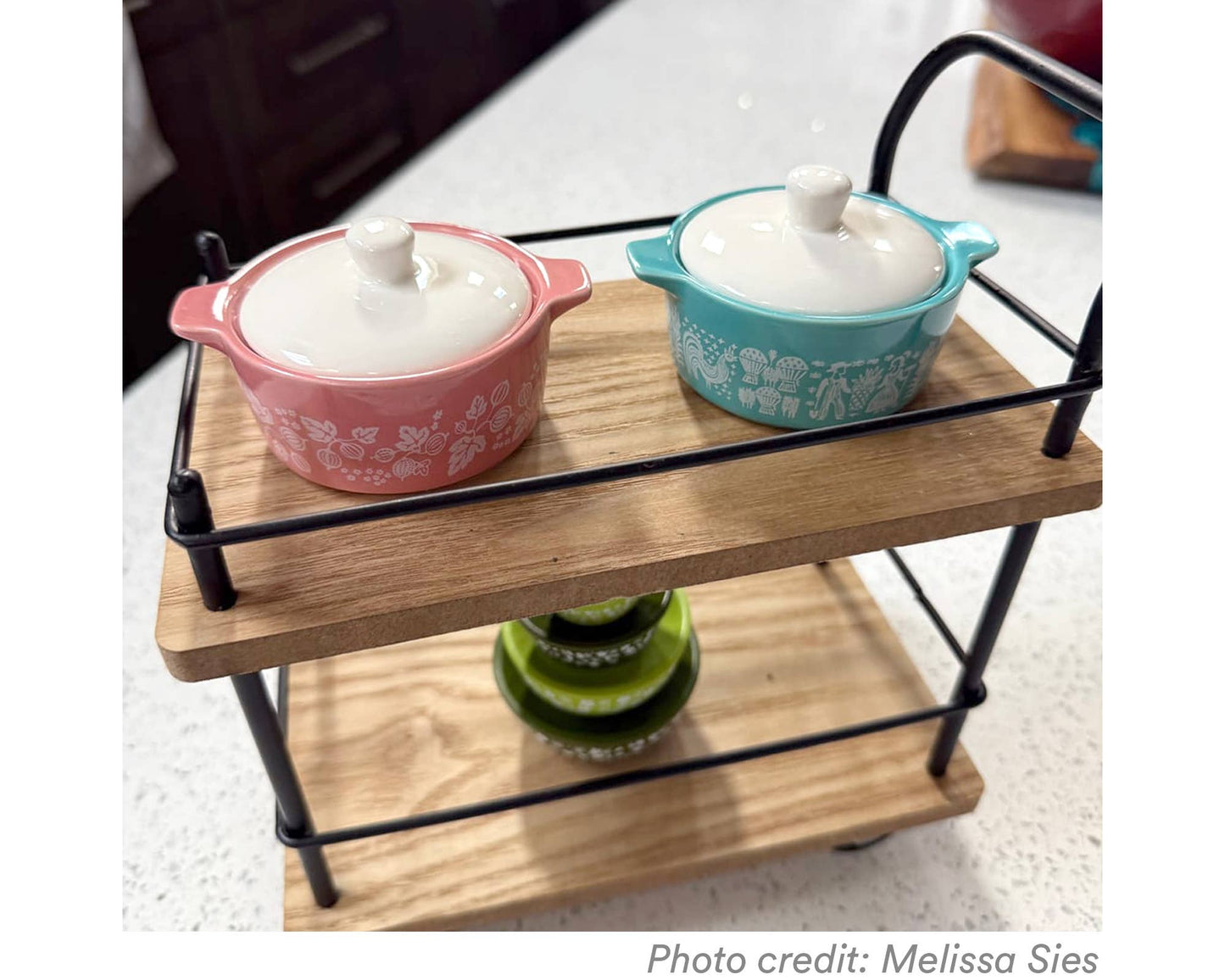 Pyrex-Inspired Gooseberry Casserole Ceramic Trinket Box