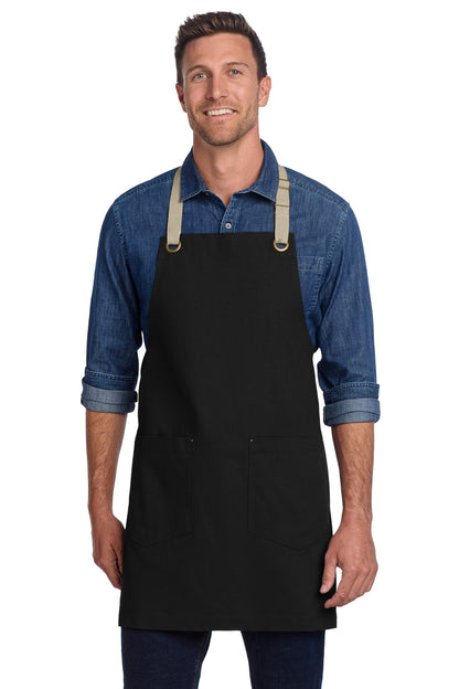 Port Authority® Canvas Full-Length Two-Pocket Apron A815