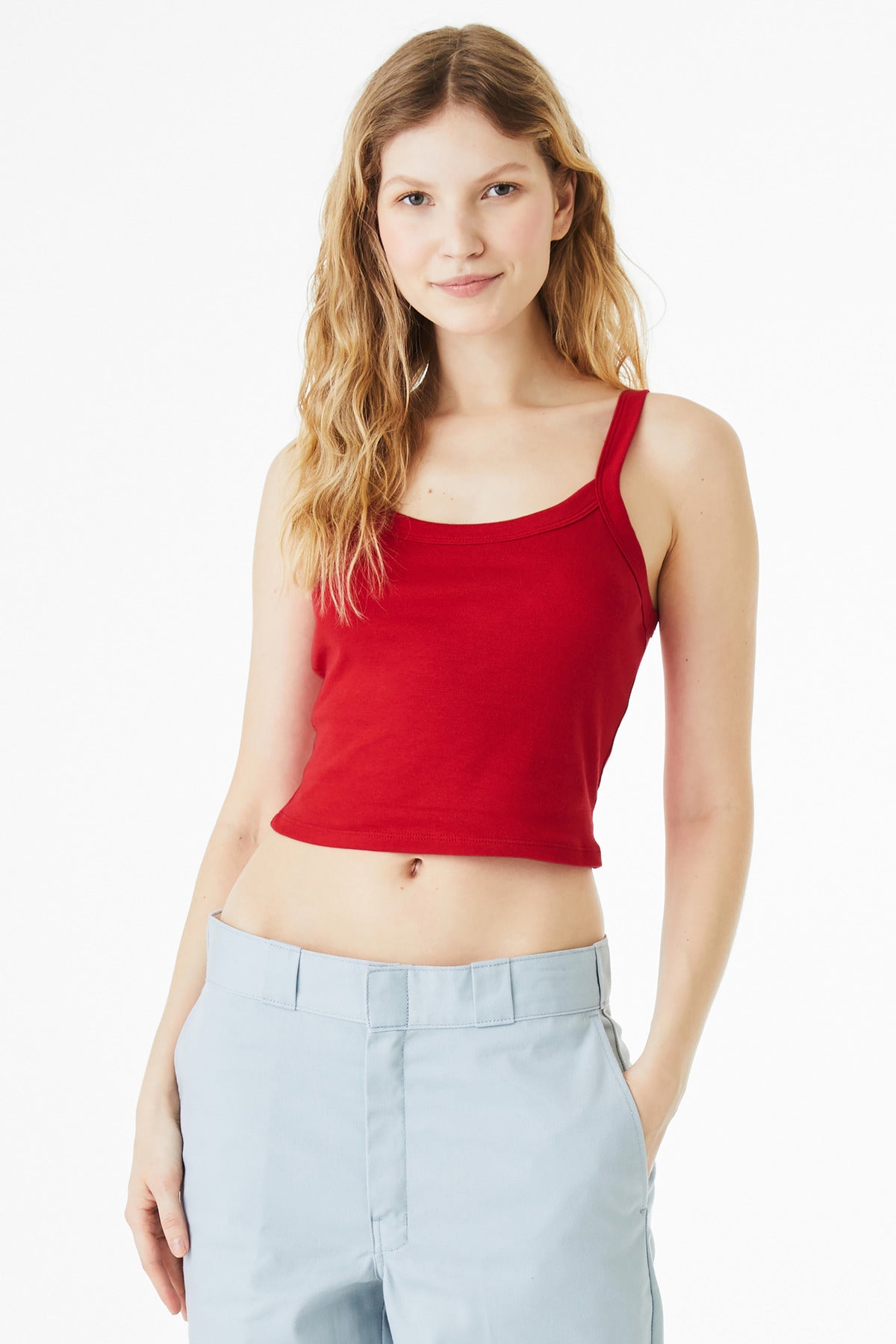 BELLA+CANVASÂ® Women's Micro Rib Spaghetti Strap Tank BC1012