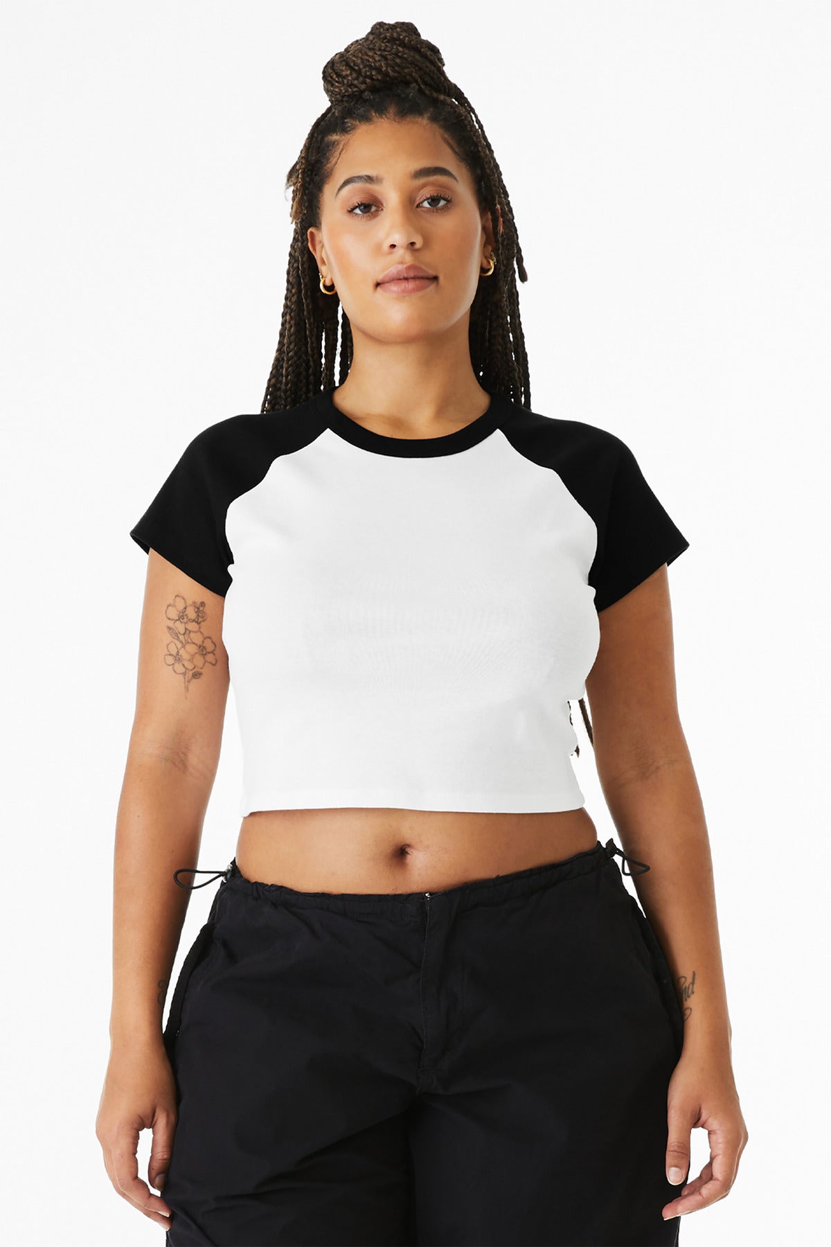 BELLA+CANVASÂ® Women's Micro Rib Raglan Baby Tee BC1201