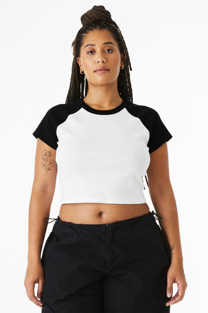 BELLA+CANVASÂ® Women's Micro Rib Raglan Baby Tee BC1201