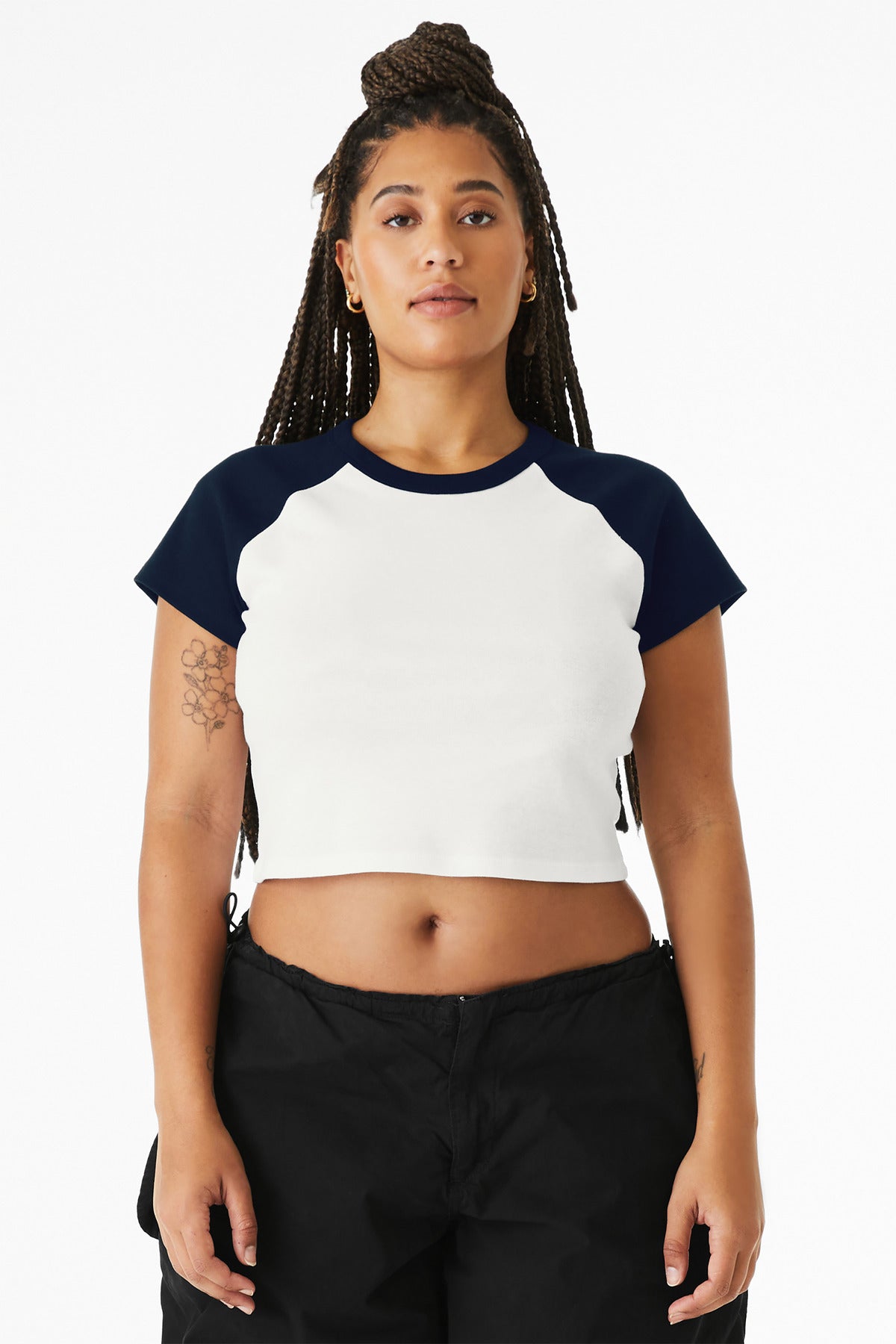 BELLA+CANVASÂ® Women's Micro Rib Raglan Baby Tee BC1201