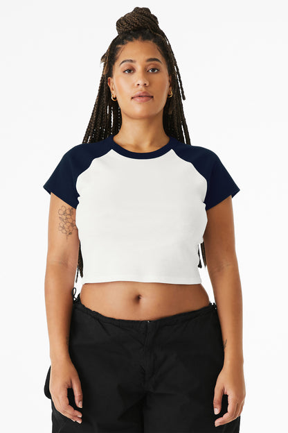 BELLA+CANVASÂ® Women's Micro Rib Raglan Baby Tee BC1201