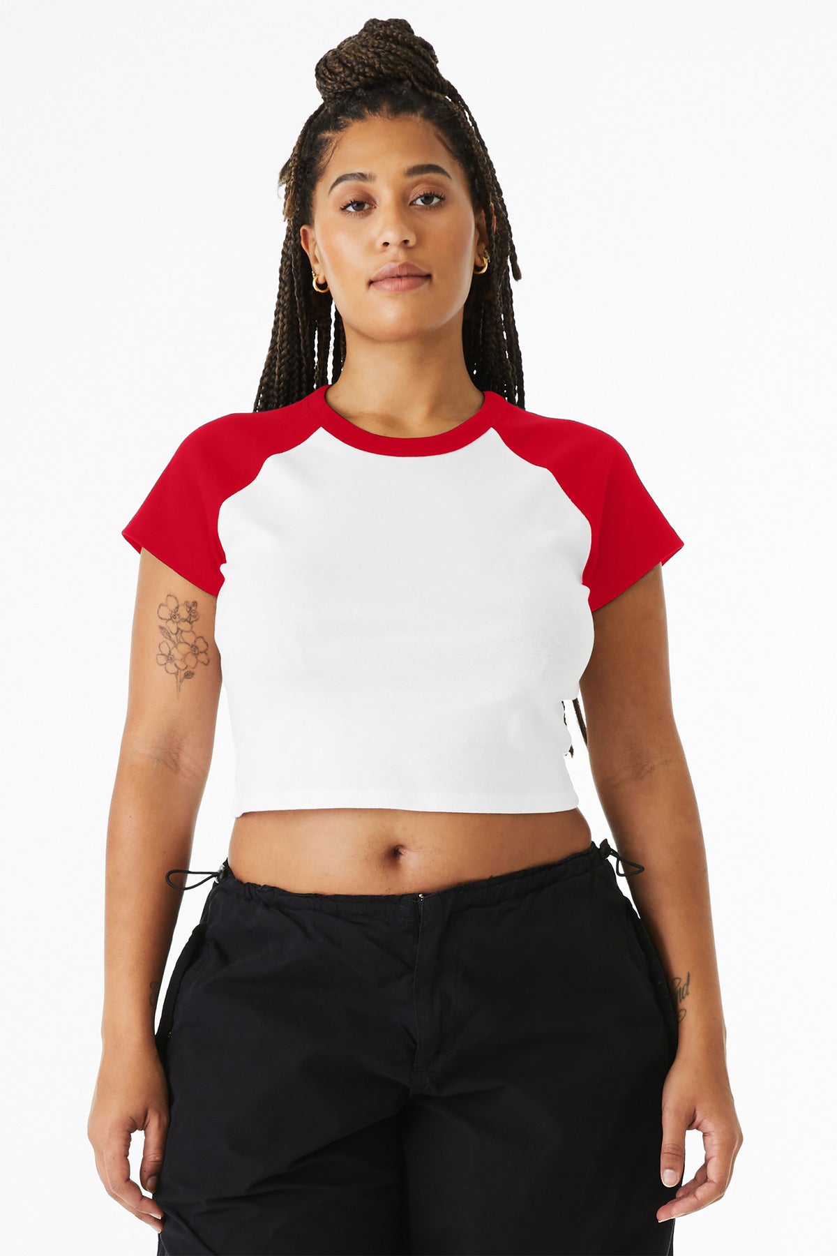 BELLA+CANVASÂ® Women's Micro Rib Raglan Baby Tee BC1201
