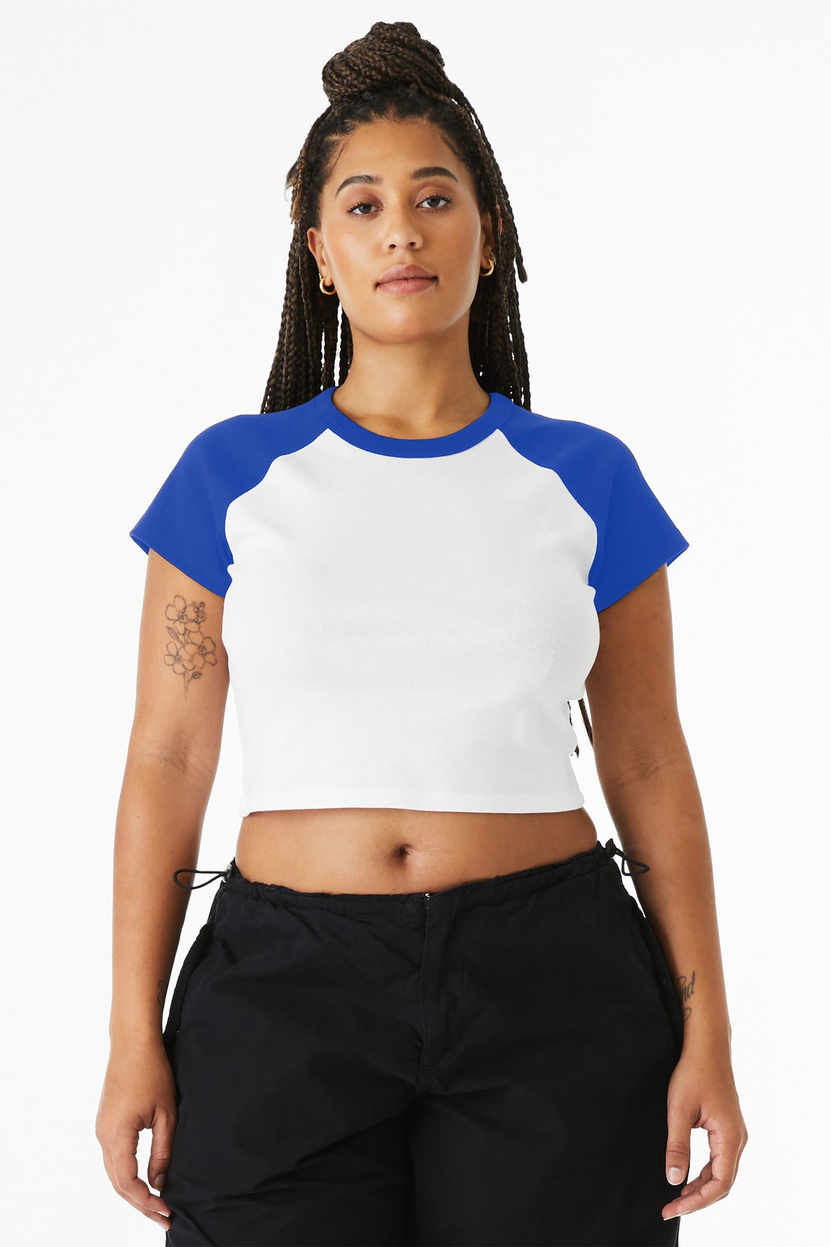 BELLA+CANVASÂ® Women's Micro Rib Raglan Baby Tee BC1201