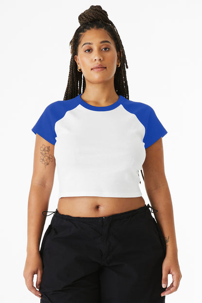 BELLA+CANVASÂ® Women's Micro Rib Raglan Baby Tee BC1201
