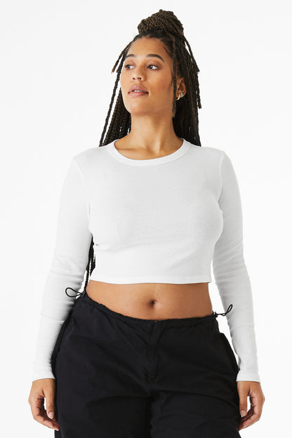 BELLA+CANVASÂ® Women's Micro Rib Long Sleeve Baby Tee BC1501