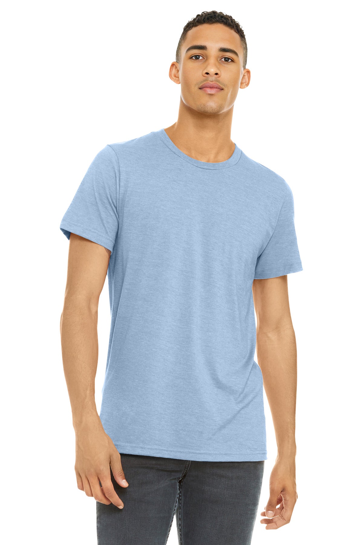 BELLA+CANVAS Â® Unisex Heather CVC Short Sleeve Tee. BC3001CVC