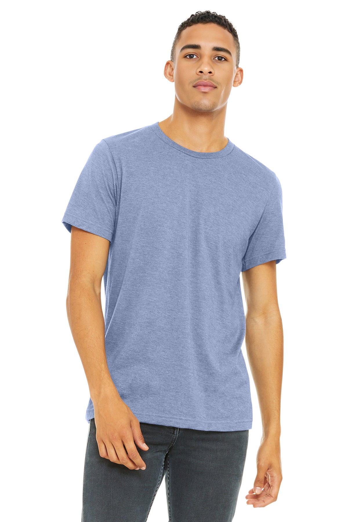 BELLA+CANVAS Â® Unisex Heather CVC Short Sleeve Tee. BC3001CVC