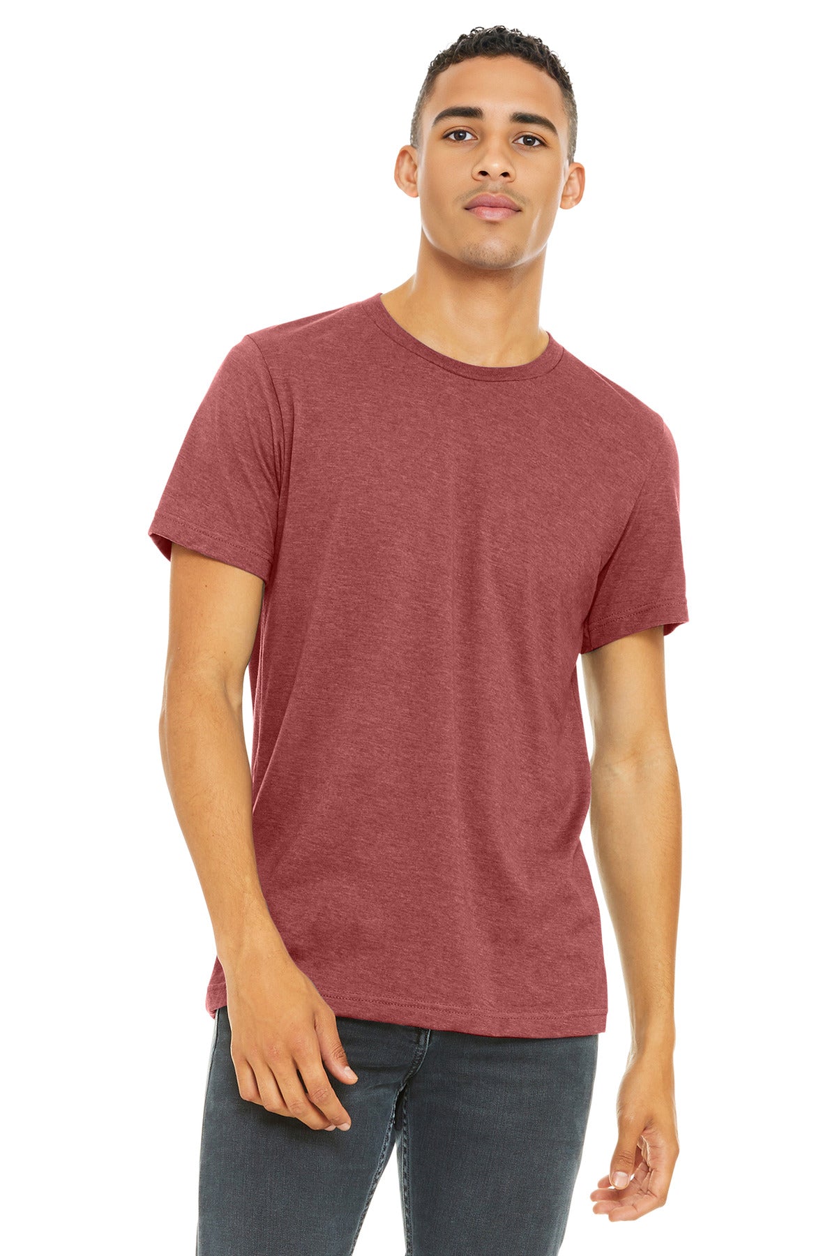 BELLA+CANVAS Â® Unisex Heather CVC Short Sleeve Tee. BC3001CVC