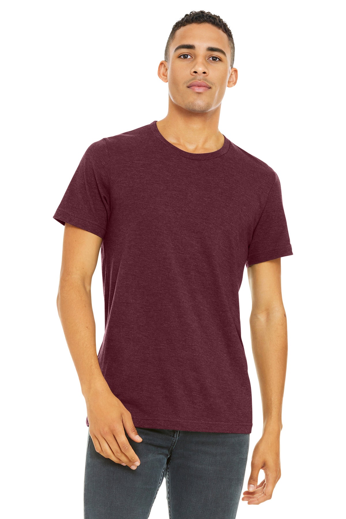 BELLA+CANVAS Â® Unisex Heather CVC Short Sleeve Tee. BC3001CVC