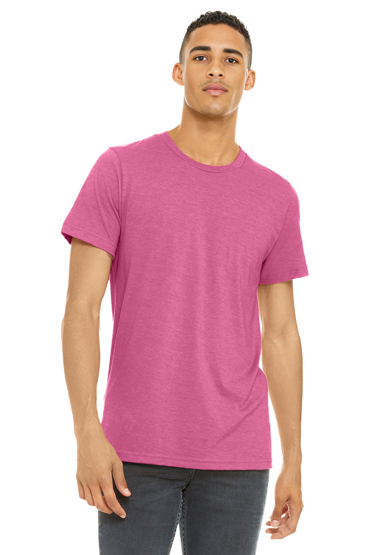 BELLA+CANVAS Â® Unisex Heather CVC Short Sleeve Tee. BC3001CVC