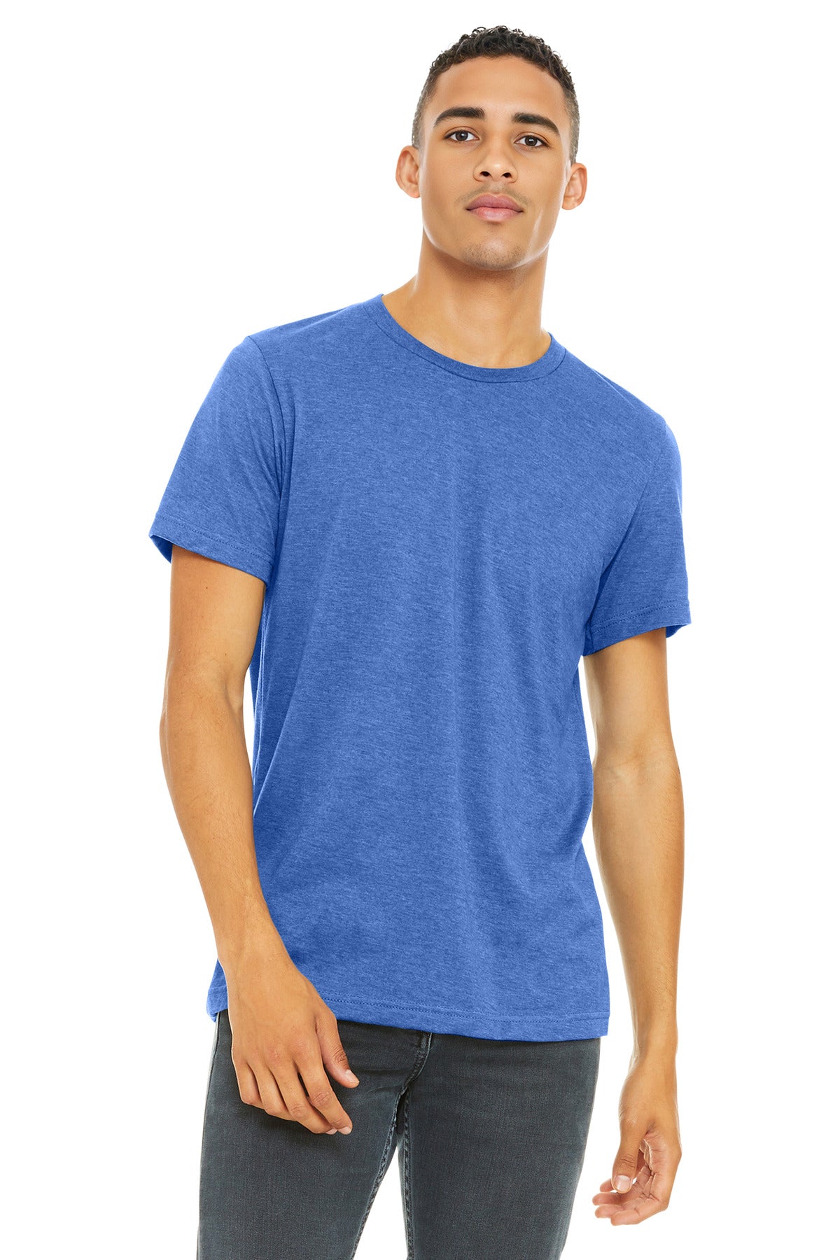 BELLA+CANVAS Â® Unisex Heather CVC Short Sleeve Tee. BC3001CVC