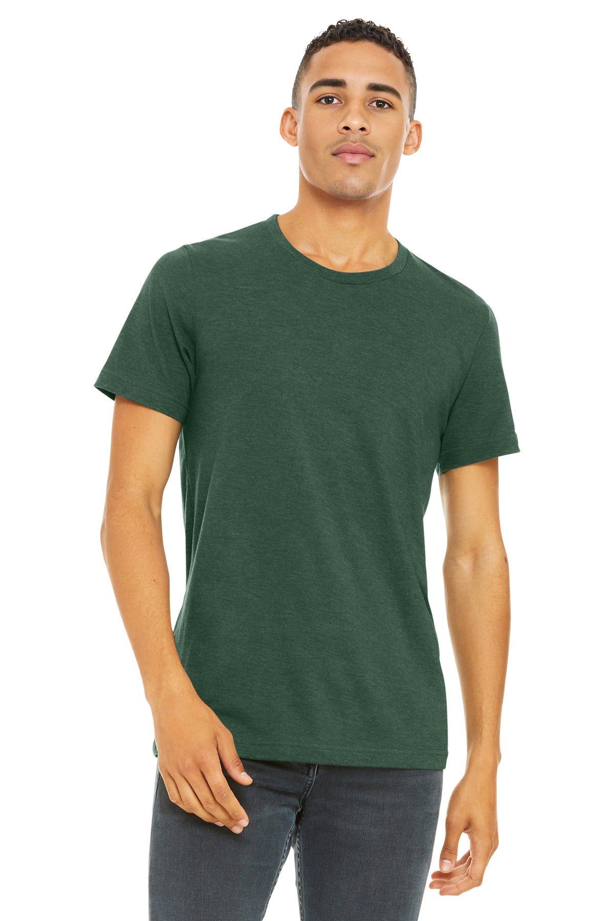 BELLA+CANVAS Â® Unisex Heather CVC Short Sleeve Tee. BC3001CVC