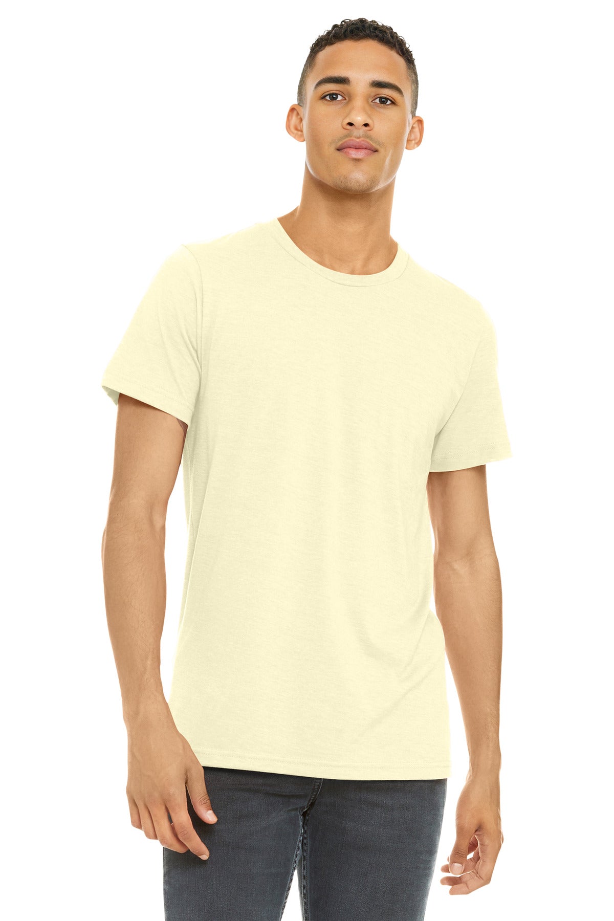 BELLA+CANVAS Â® Unisex Heather CVC Short Sleeve Tee. BC3001CVC