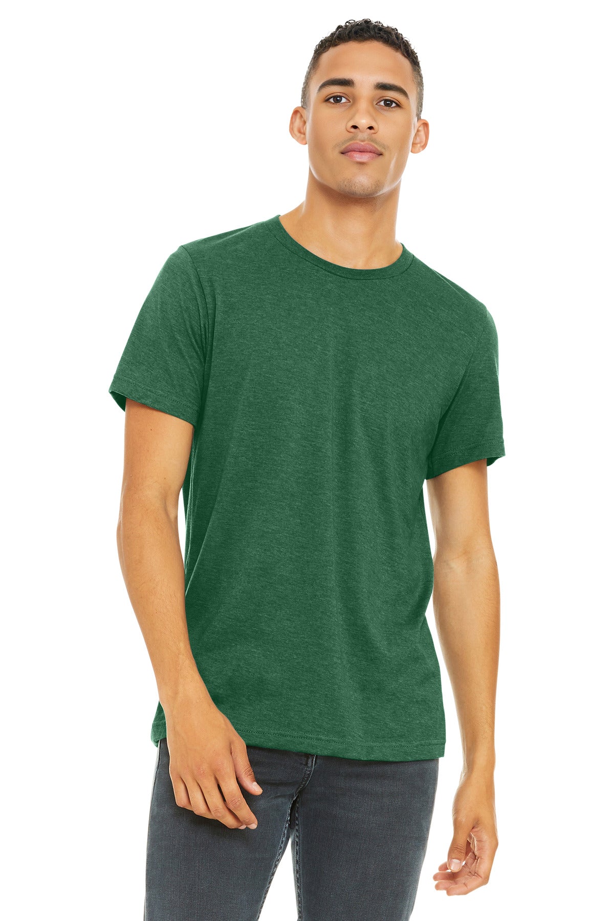 BELLA+CANVAS Â® Unisex Heather CVC Short Sleeve Tee. BC3001CVC