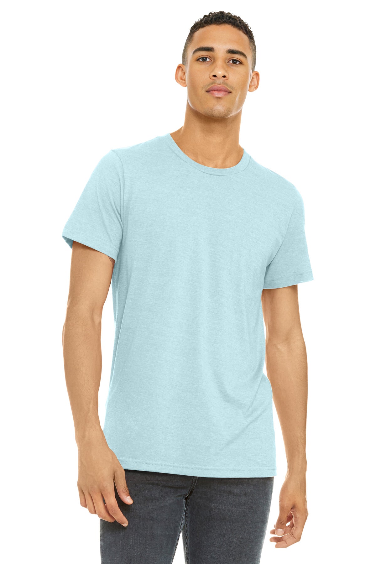 BELLA+CANVAS Â® Unisex Heather CVC Short Sleeve Tee. BC3001CVC