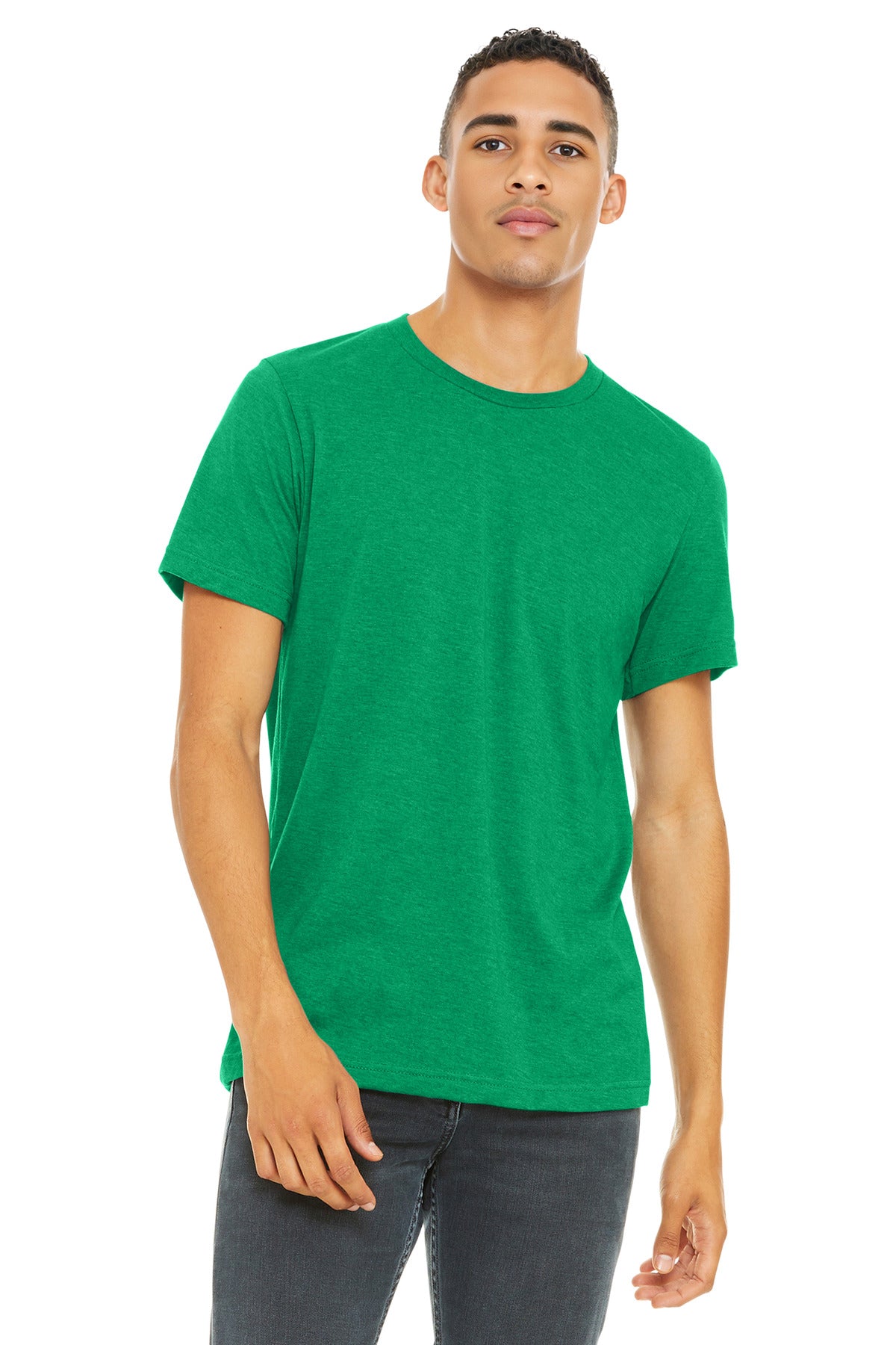 BELLA+CANVAS Â® Unisex Heather CVC Short Sleeve Tee. BC3001CVC
