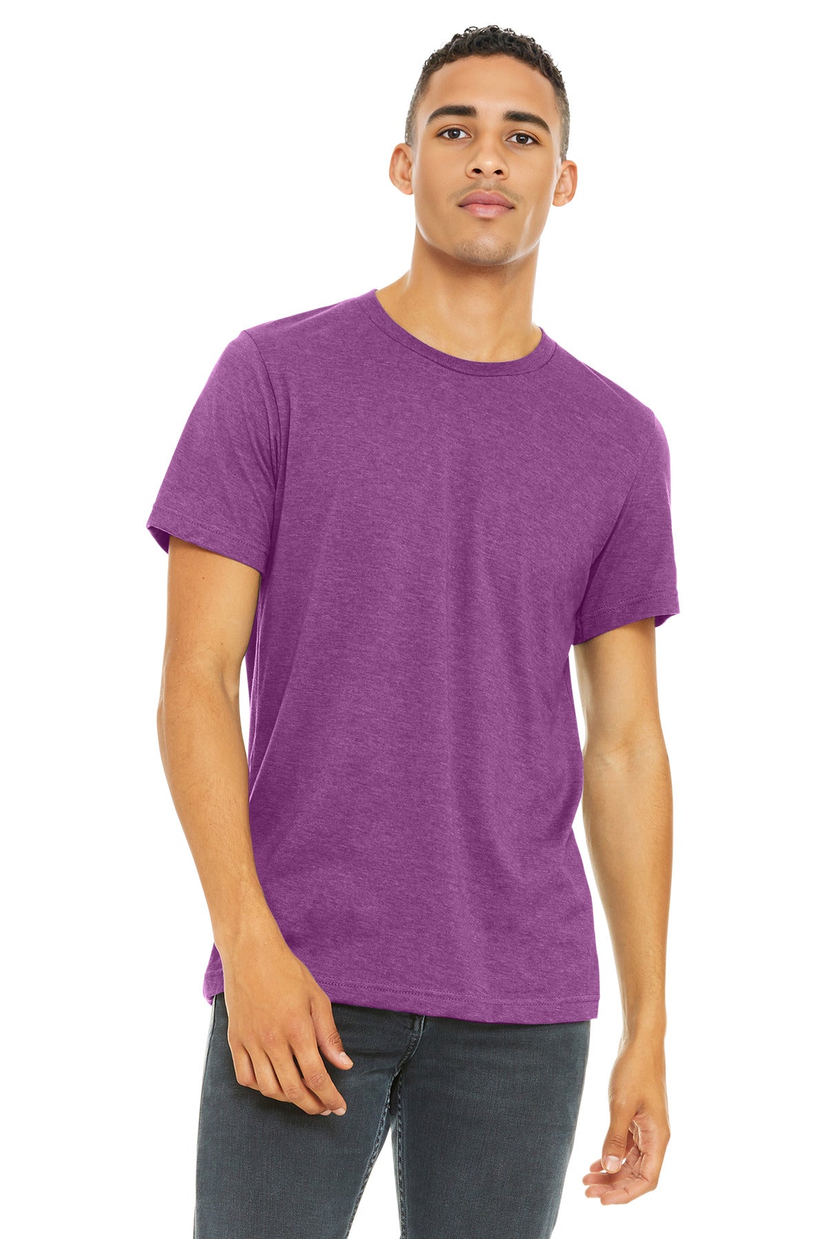 BELLA+CANVAS Â® Unisex Heather CVC Short Sleeve Tee. BC3001CVC
