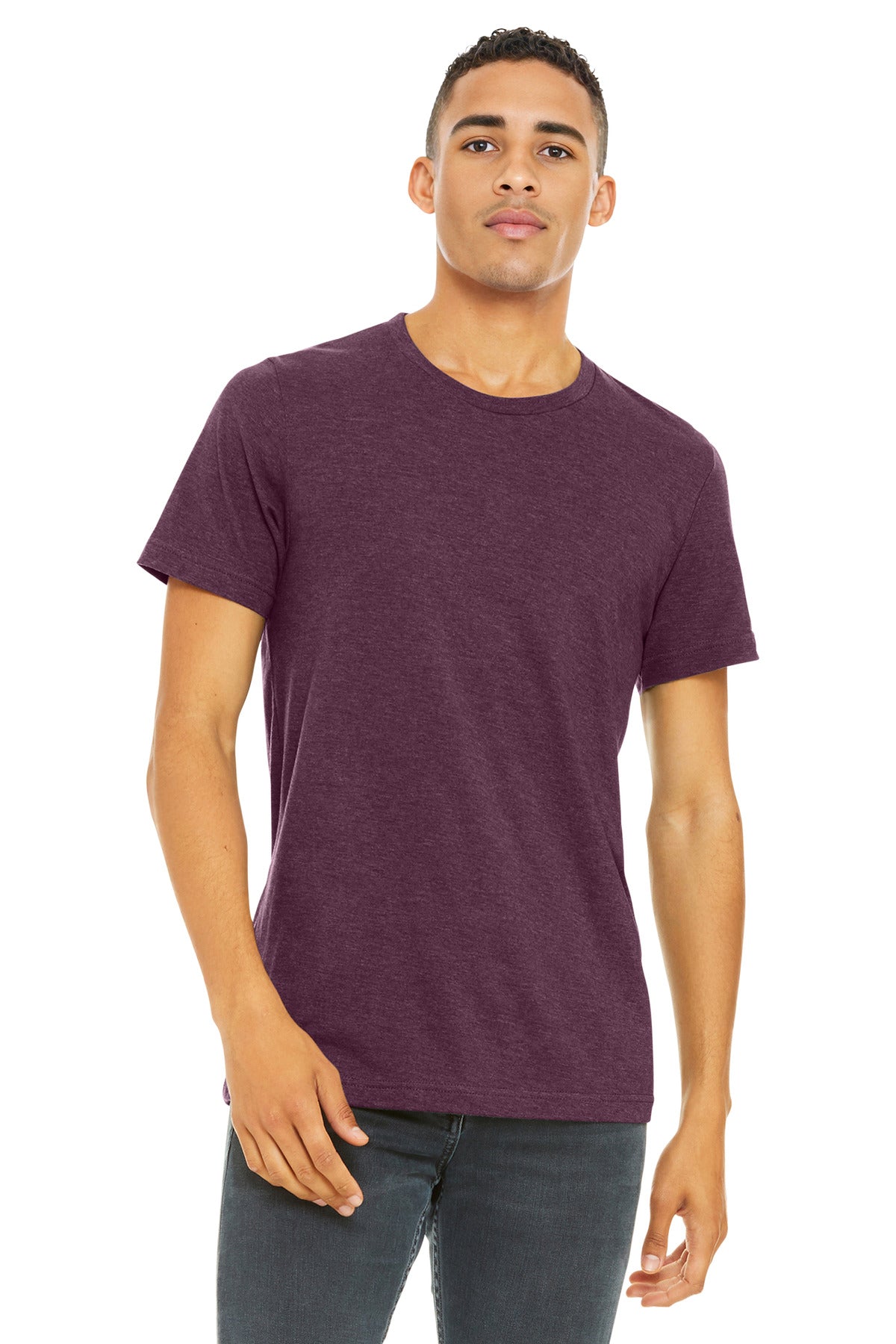 BELLA+CANVAS Â® Unisex Heather CVC Short Sleeve Tee. BC3001CVC
