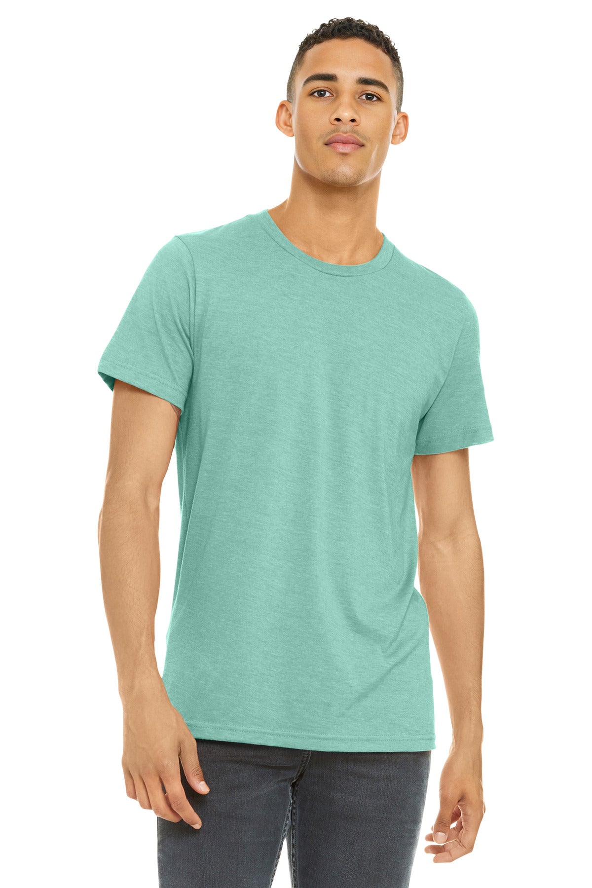 BELLA+CANVAS Â® Unisex Heather CVC Short Sleeve Tee. BC3001CVC
