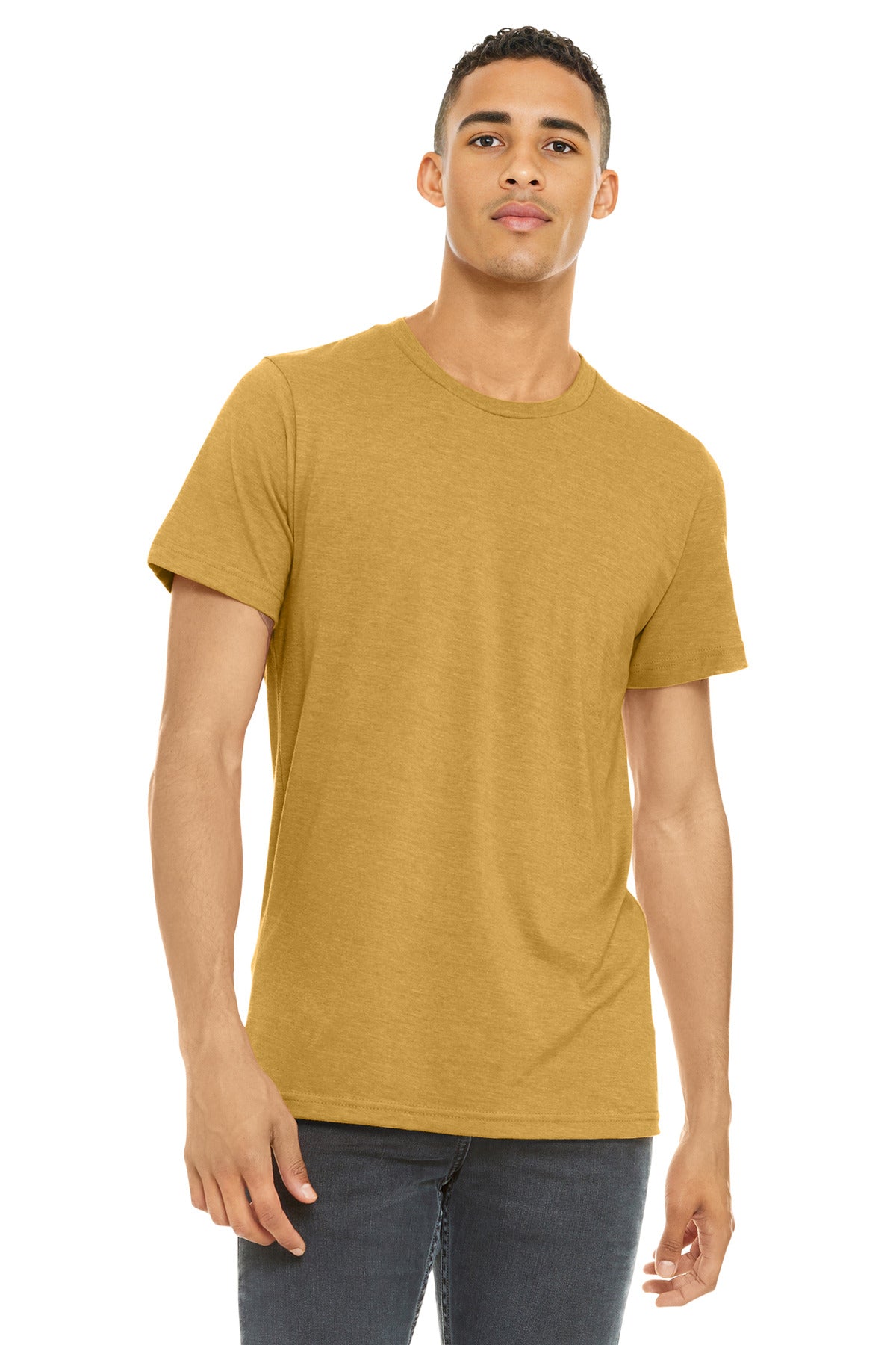 BELLA+CANVAS Â® Unisex Heather CVC Short Sleeve Tee. BC3001CVC