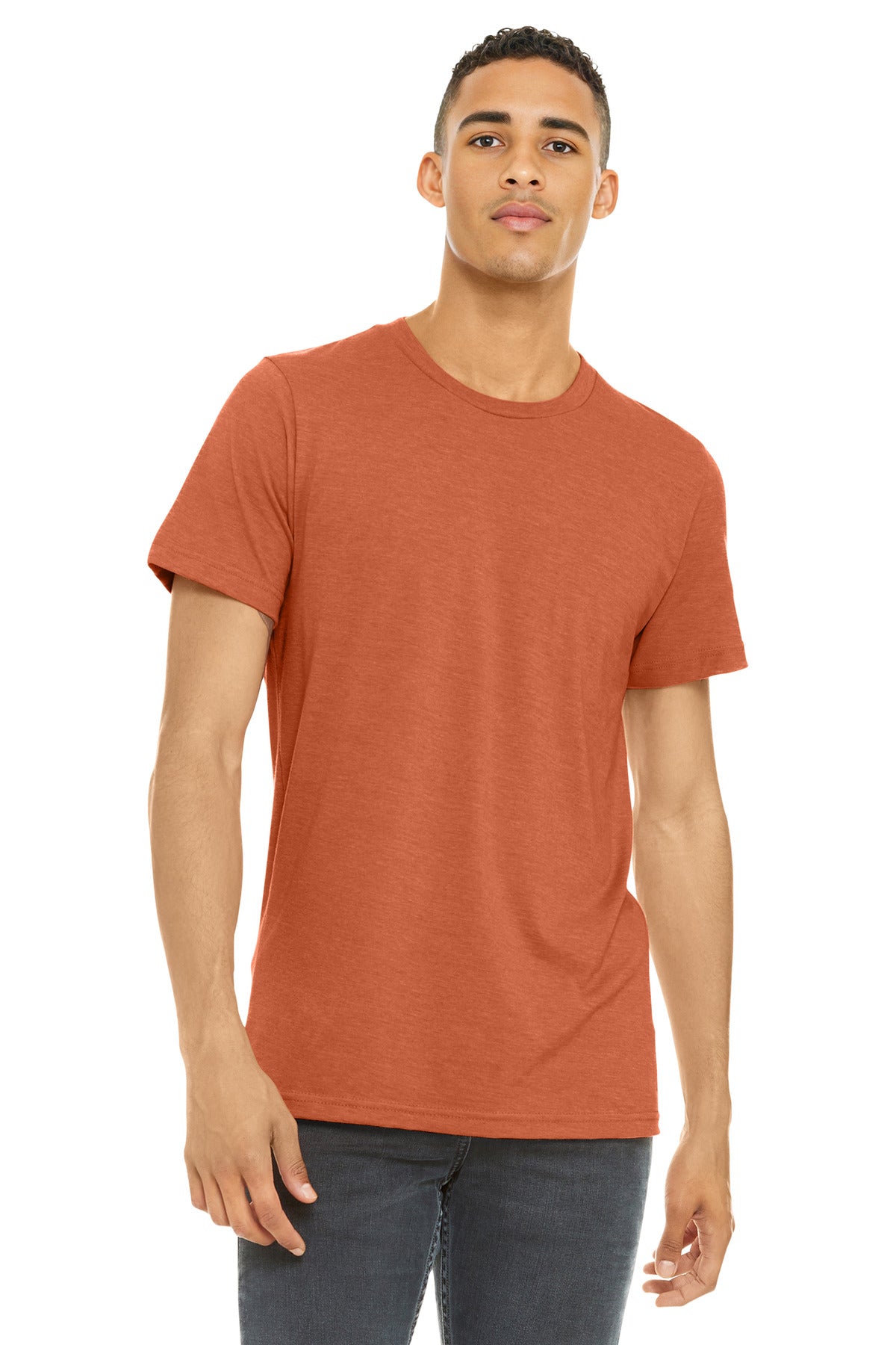 BELLA+CANVAS Â® Unisex Heather CVC Short Sleeve Tee. BC3001CVC