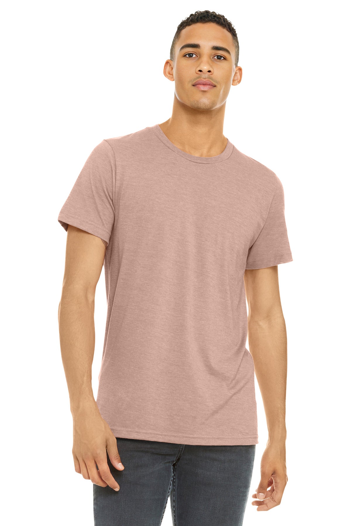 BELLA+CANVAS Â® Unisex Heather CVC Short Sleeve Tee. BC3001CVC