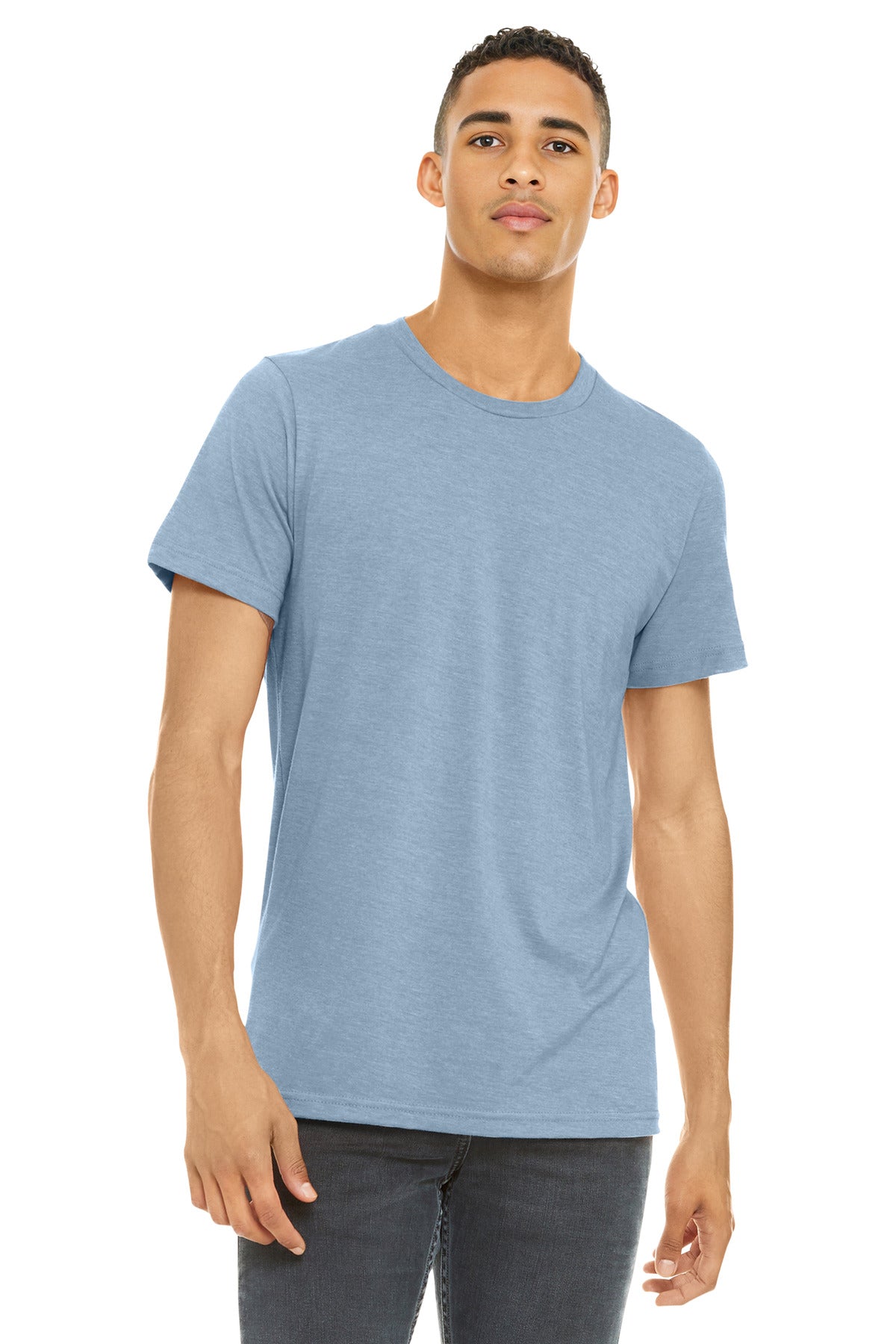 BELLA+CANVAS Â® Unisex Heather CVC Short Sleeve Tee. BC3001CVC