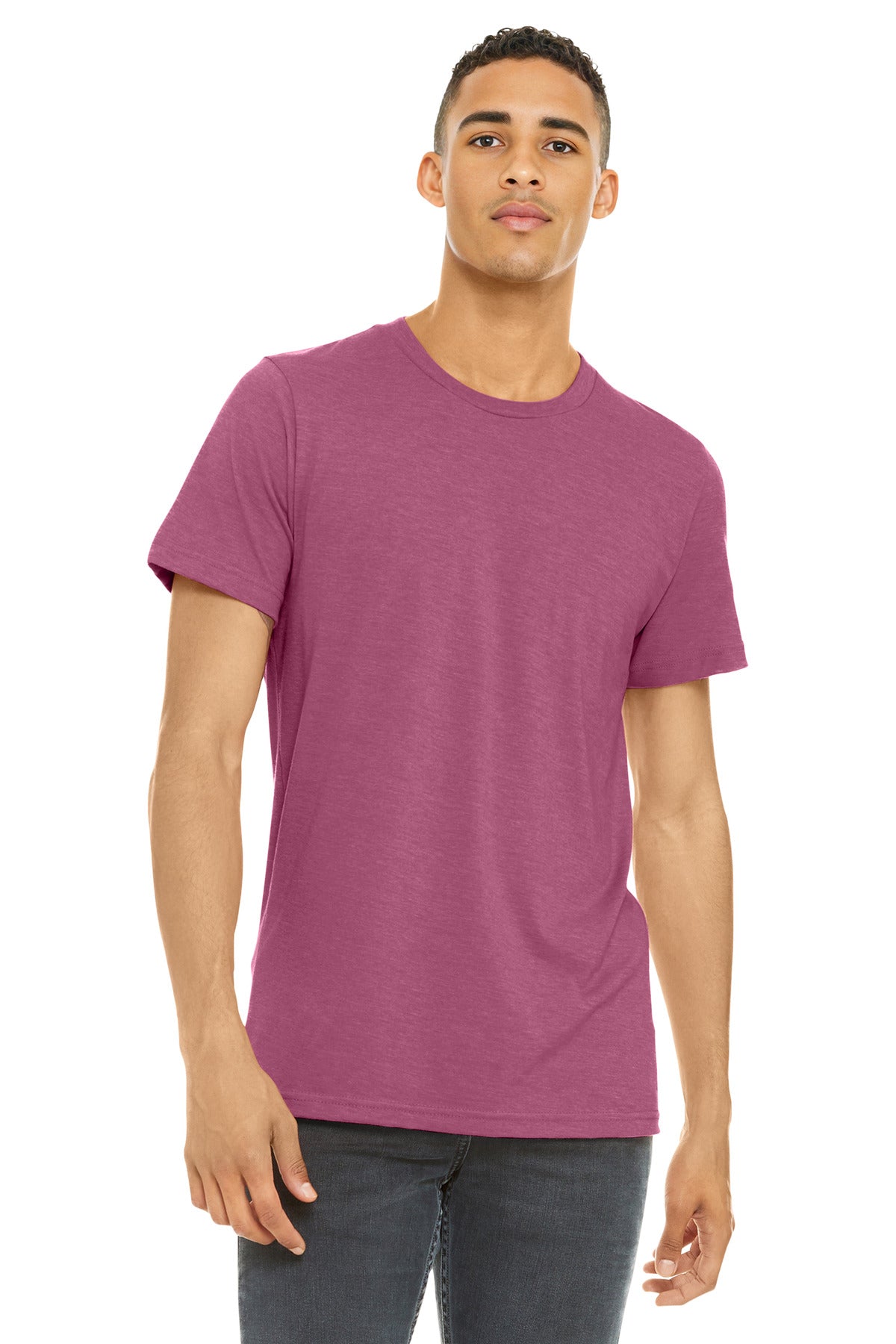 BELLA+CANVAS Â® Unisex Heather CVC Short Sleeve Tee. BC3001CVC