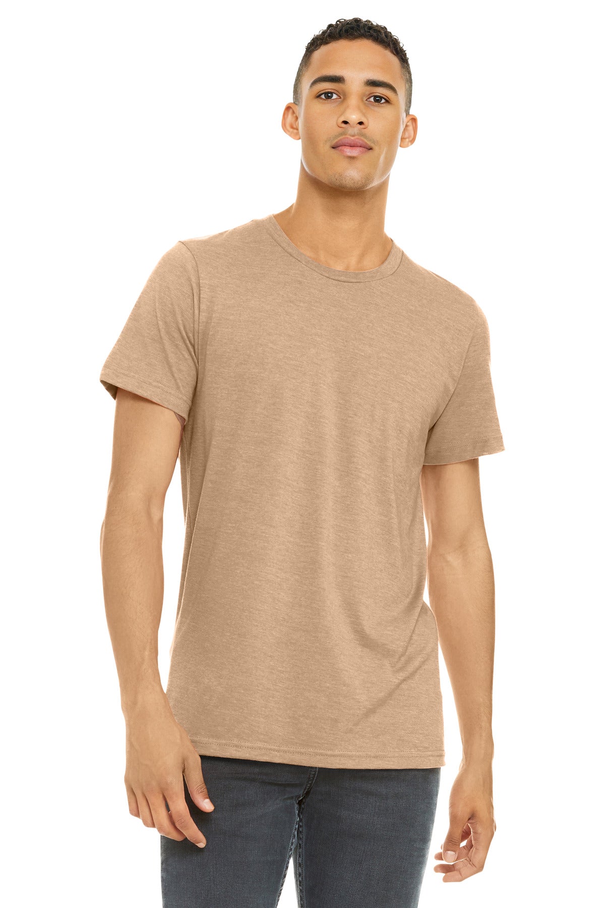 BELLA+CANVAS Â® Unisex Heather CVC Short Sleeve Tee. BC3001CVC