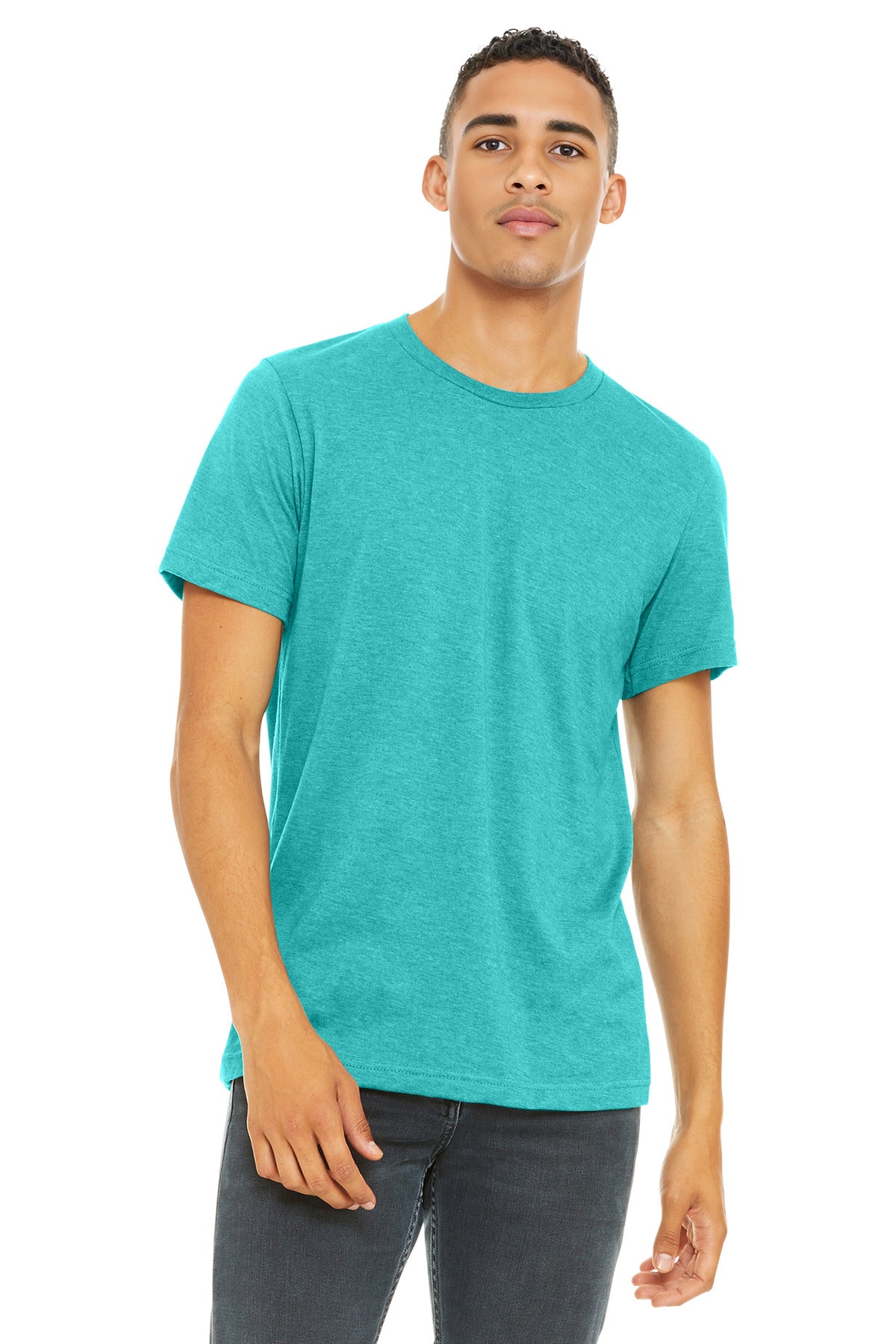BELLA+CANVAS Â® Unisex Heather CVC Short Sleeve Tee. BC3001CVC