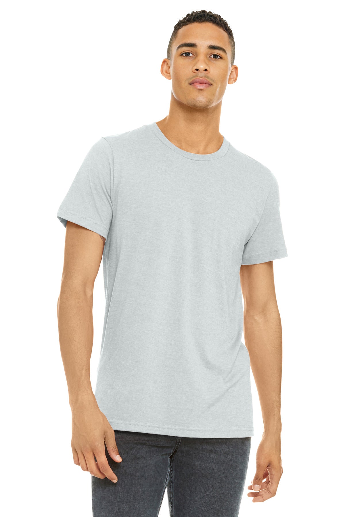 BELLA+CANVAS Â® Unisex Heather CVC Short Sleeve Tee. BC3001CVC