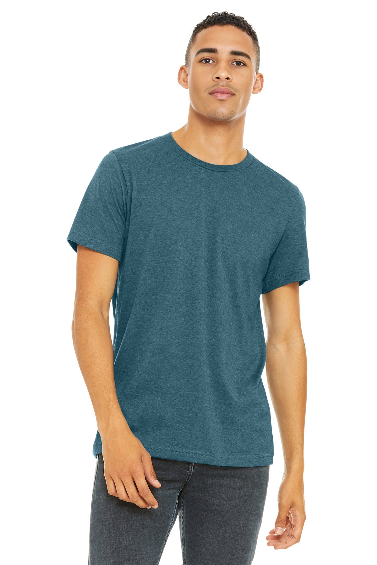 BELLA+CANVAS Â® Unisex Heather CVC Short Sleeve Tee. BC3001CVC