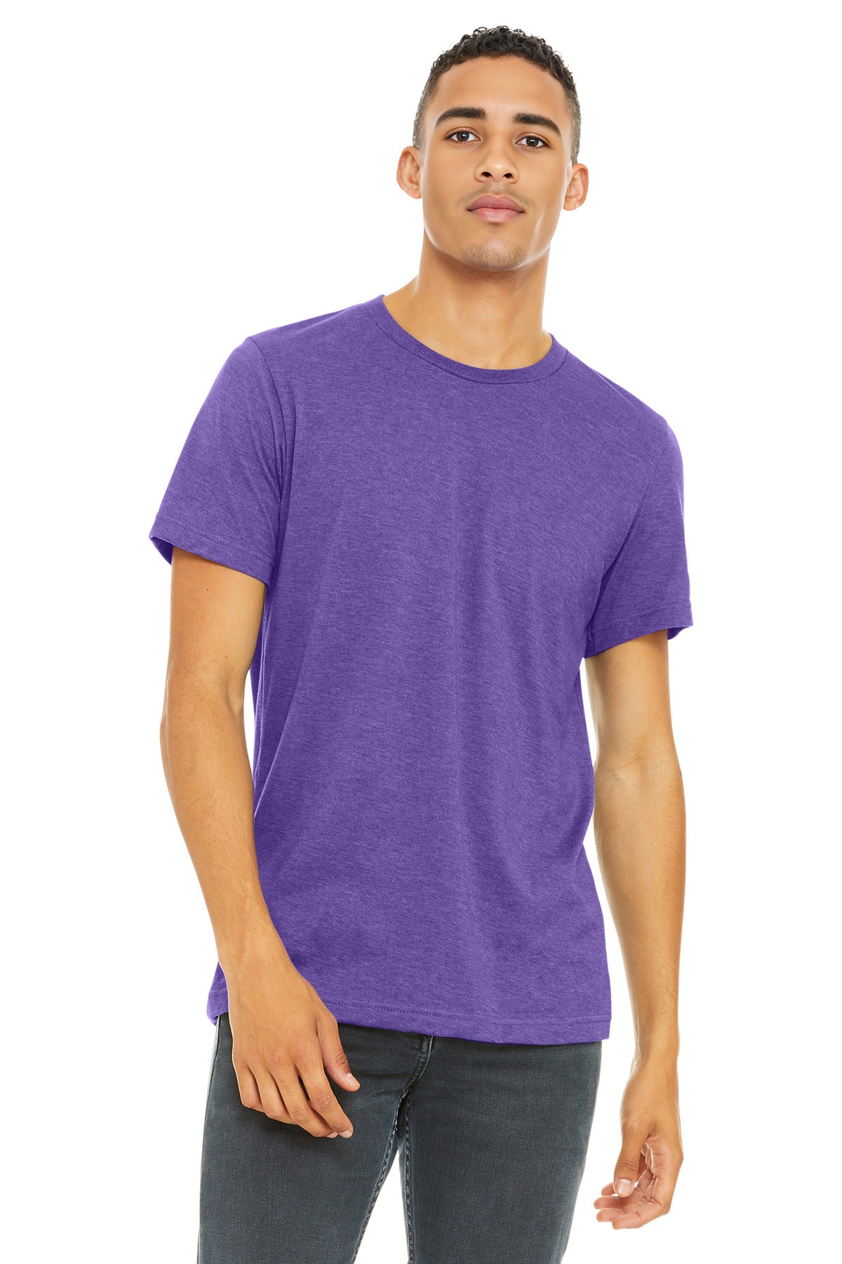 BELLA+CANVAS Â® Unisex Heather CVC Short Sleeve Tee. BC3001CVC