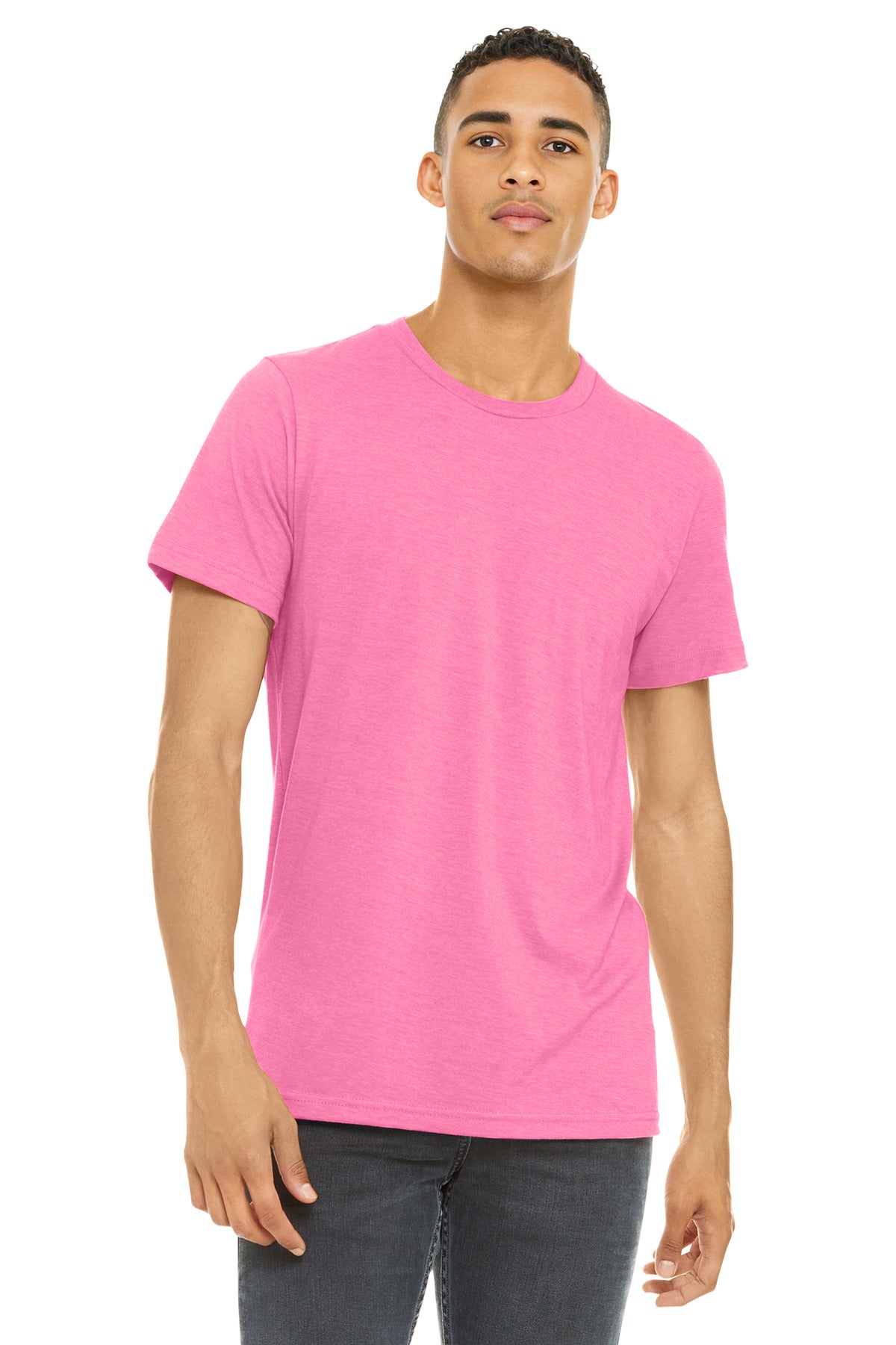 BELLA+CANVAS Â® Unisex Heather CVC Short Sleeve Tee. BC3001CVC