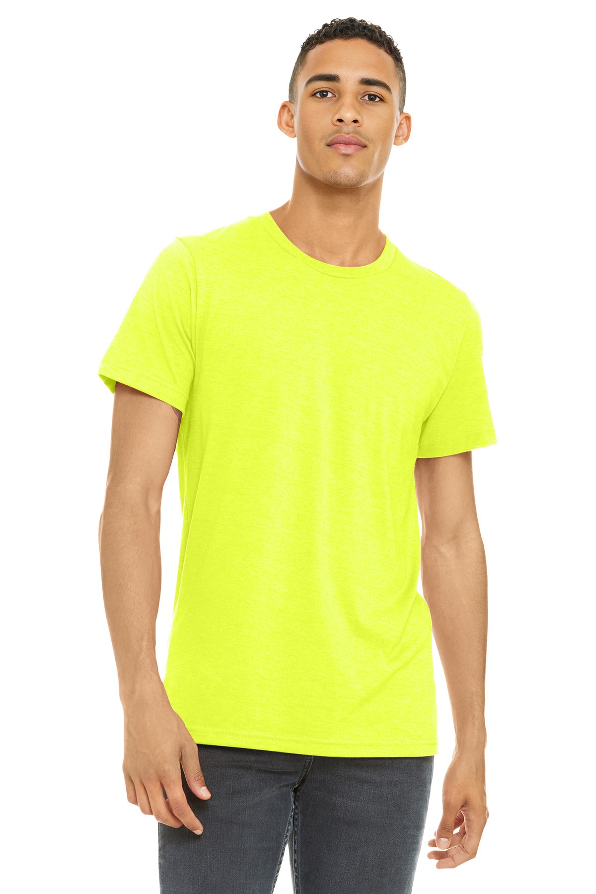 BELLA+CANVAS Â® Unisex Heather CVC Short Sleeve Tee. BC3001CVC