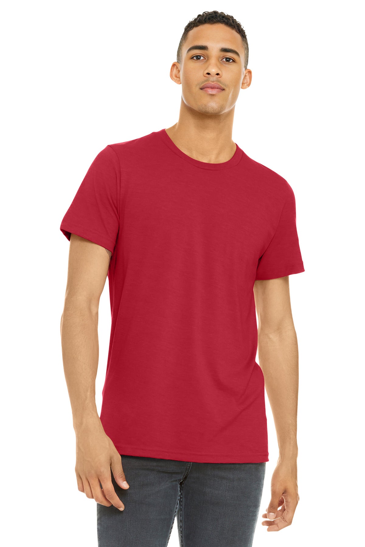 BELLA+CANVAS Â® Unisex Heather CVC Short Sleeve Tee. BC3001CVC