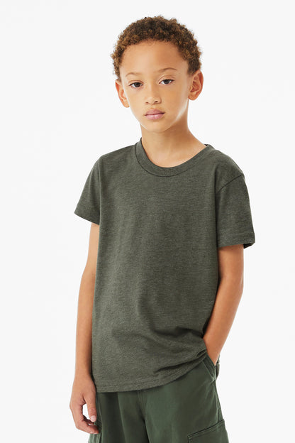 BELLA+CANVASÂ® Youth Heather CVC Tee BC3001YCVC