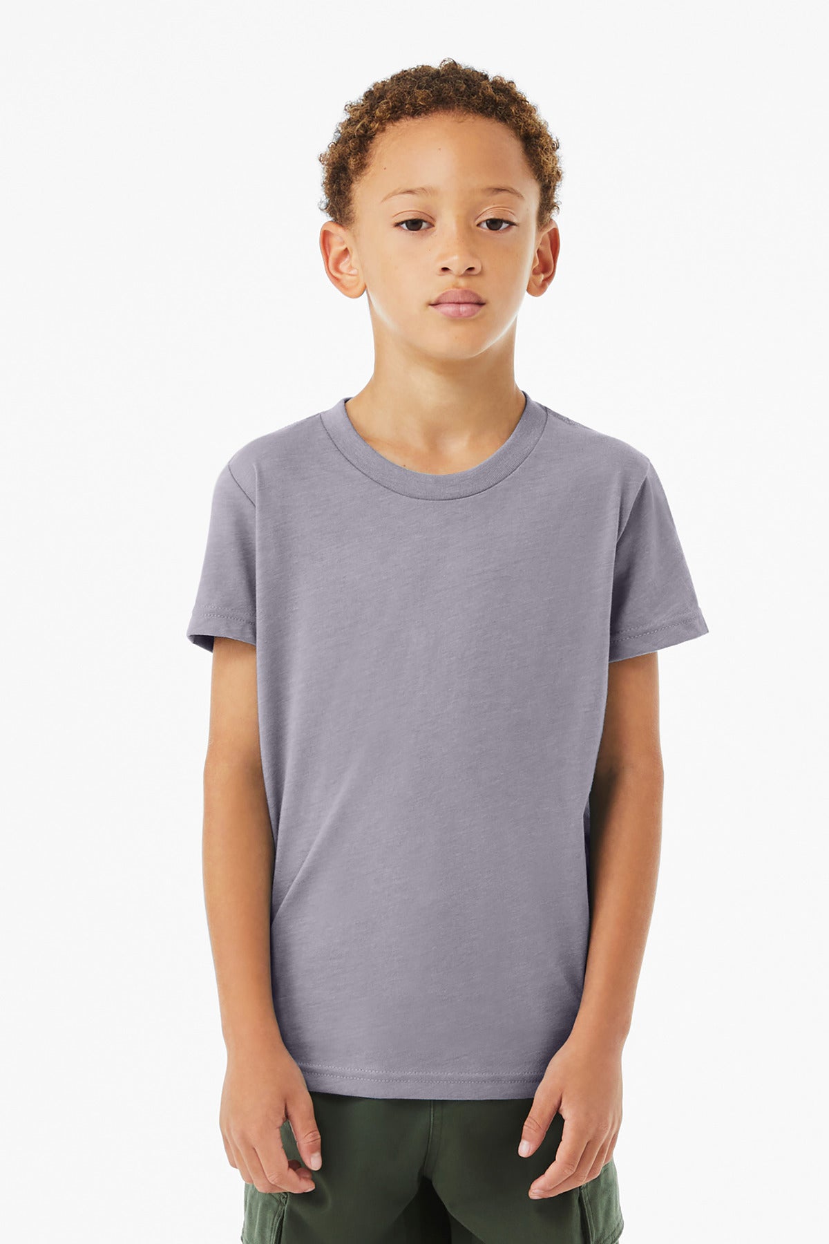 BELLA+CANVASÂ® Youth Heather CVC Tee BC3001YCVC