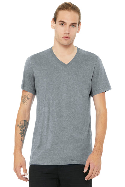 BELLA+CANVASÂ® Unisex Heather CVC V-Neck Tee BC3005CVC