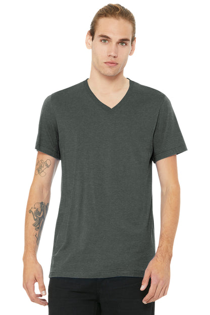 BELLA+CANVASÂ® Unisex Heather CVC V-Neck Tee BC3005CVC