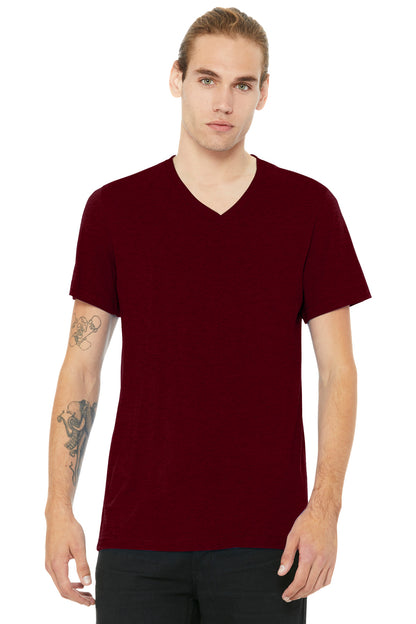 BELLA+CANVASÂ® Unisex Heather CVC V-Neck Tee BC3005CVC
