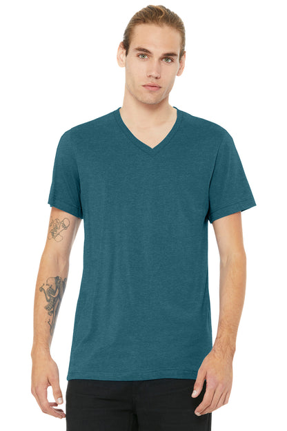 BELLA+CANVASÂ® Unisex Heather CVC V-Neck Tee BC3005CVC