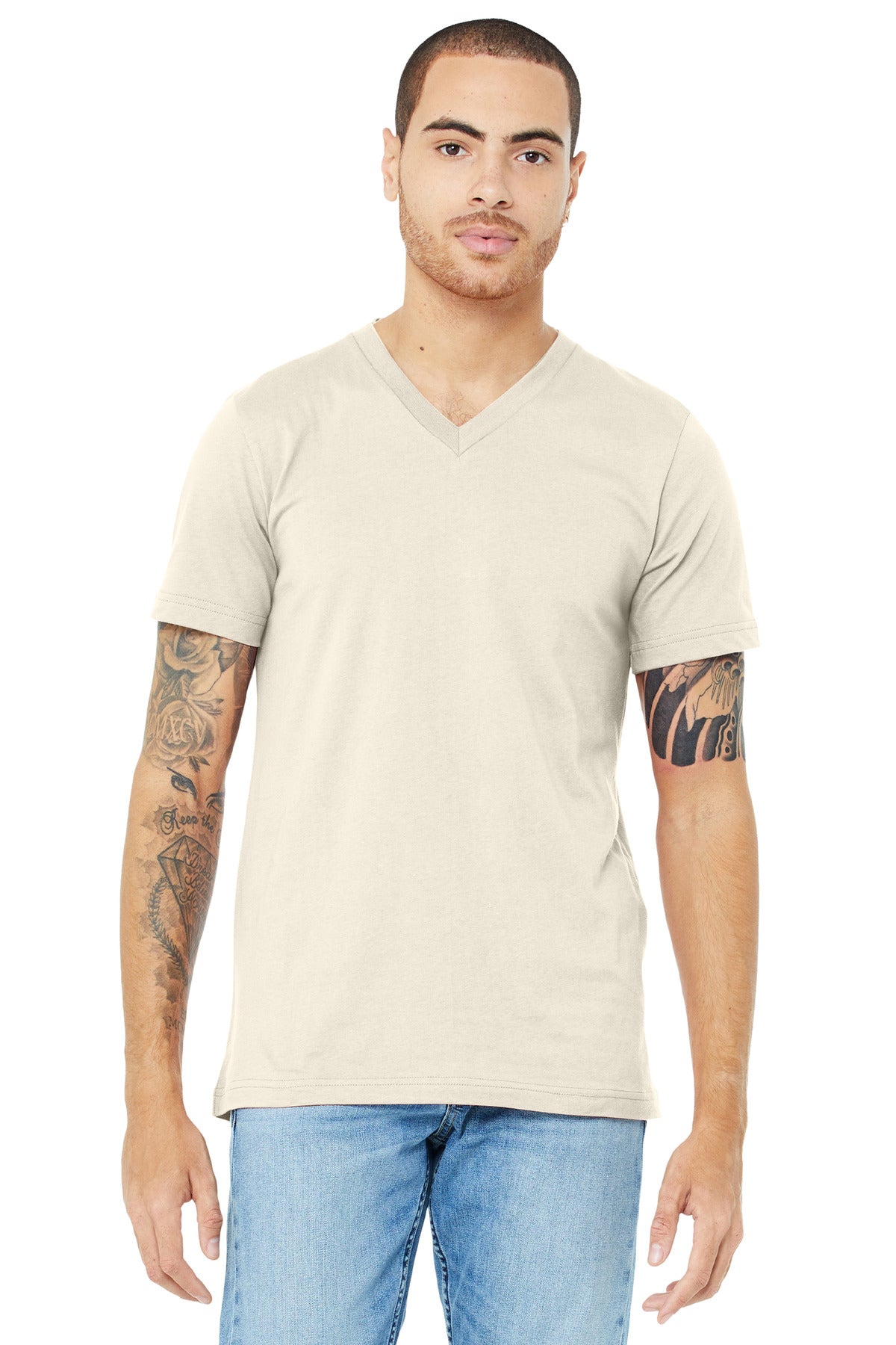 BELLA+CANVAS Â® Unisex Jersey Short Sleeve V-Neck Tee. BC3005