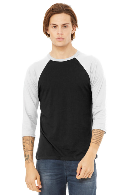 BELLA+CANVAS Â® Unisex 3/4-Sleeve Baseball Tee. BC3200