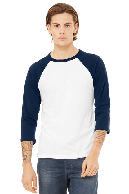 BELLA+CANVAS Â® Unisex 3/4-Sleeve Baseball Tee. BC3200